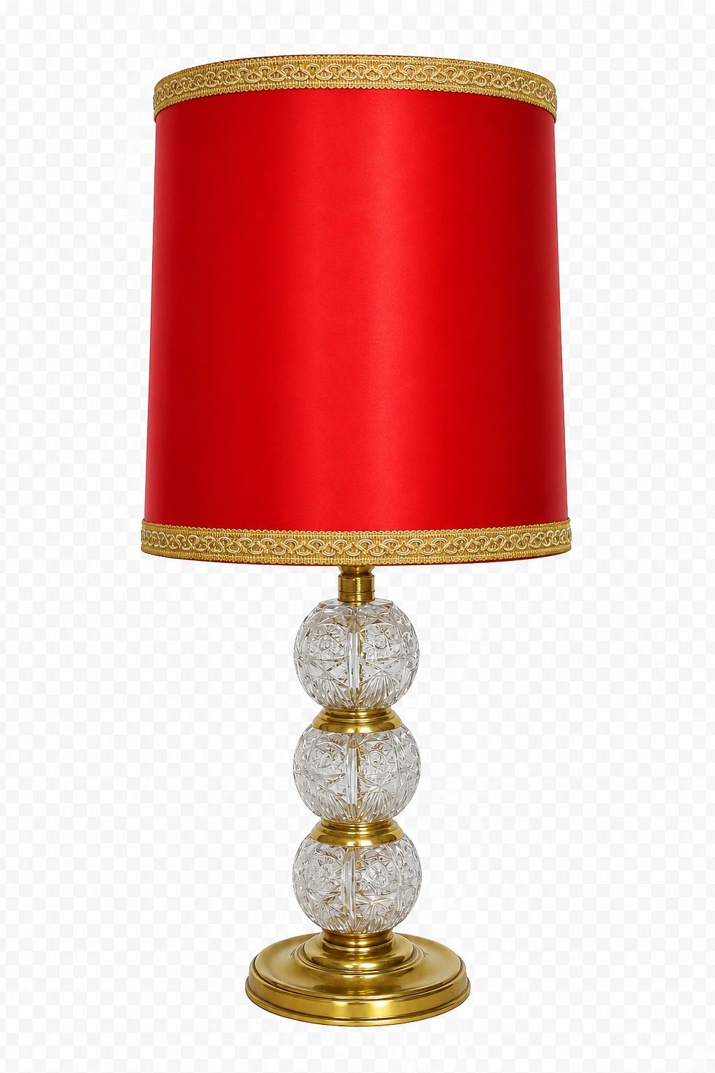 Vintage Kristallen Lamp, Jaren 1970
