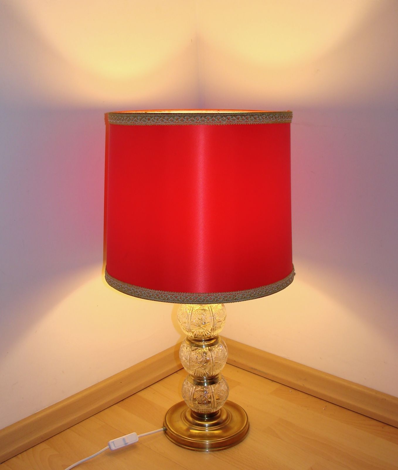 Vintage Kristallen Lamp, Jaren 1970 photo for sale
