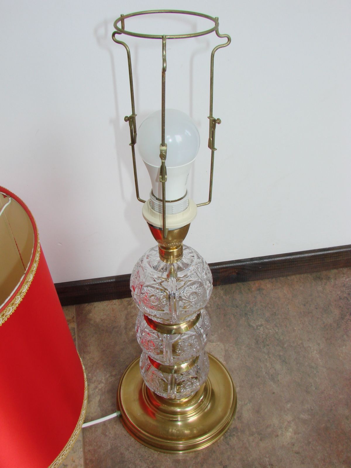 Vintage Kristallen Lamp, Jaren 1970 photo buy