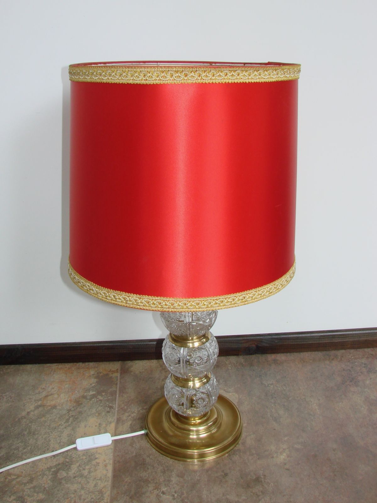 photo for sale Vintage Kristallen Lamp, Jaren 1970
