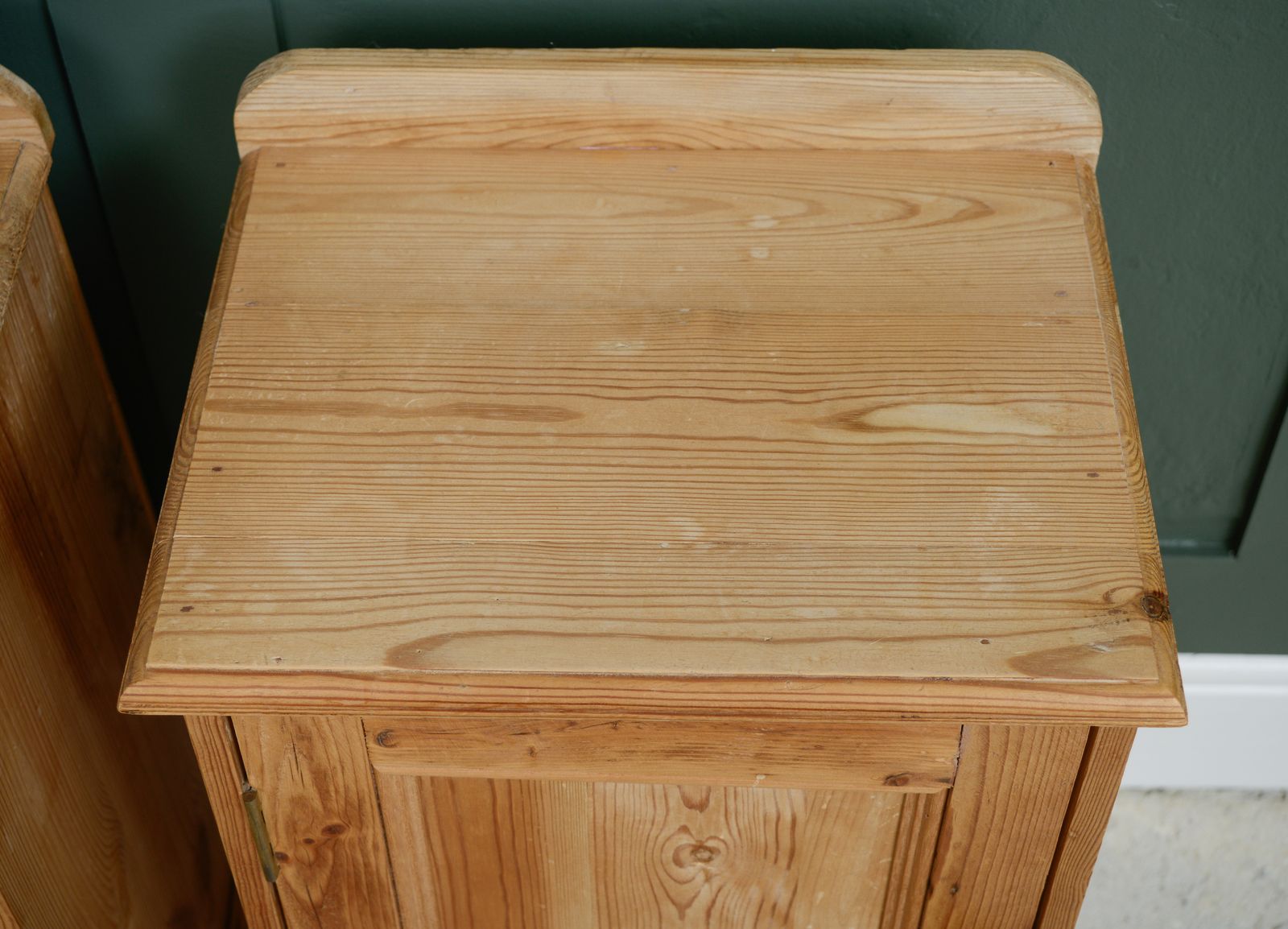 photo for sale Pair Vintage Pine Bedside Cupboards Tables   Pot Cupboards   Sku 206 207