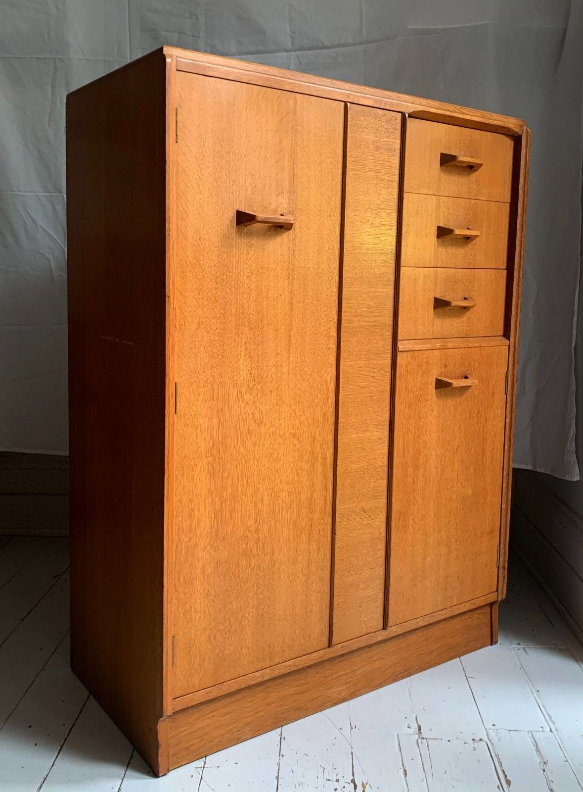Mid Century G Plan / E Gomme Teak Brandon Gentleman's Tall Boy Chest / Wardrobe photo furniture