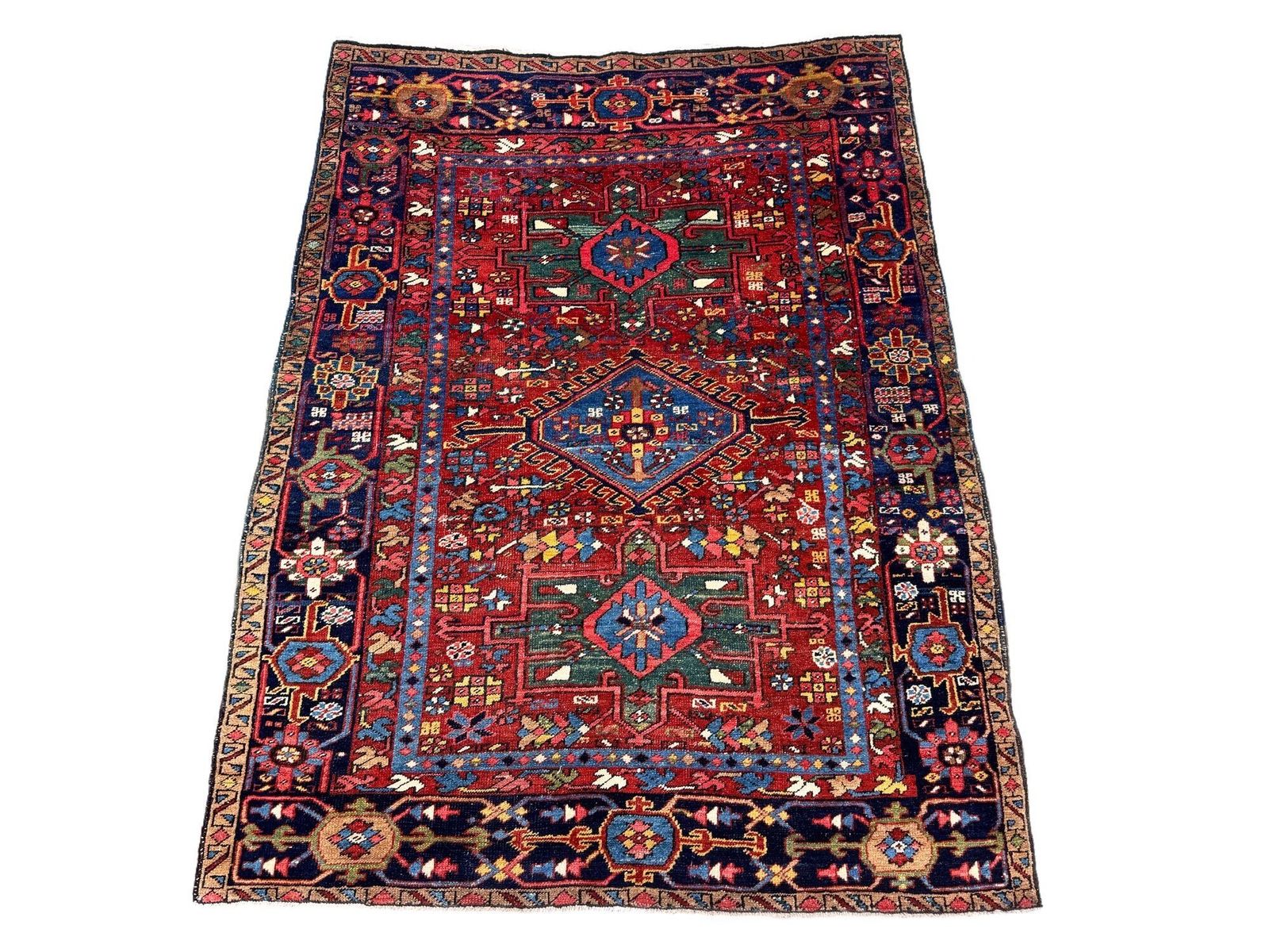 Antique Heriz Rug 1.81m X 1.44m photo furniture