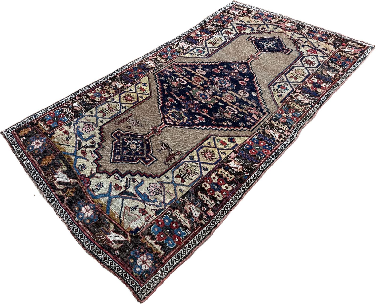Antique Bidjar Rug 2.22m X 1.24m photo for sale