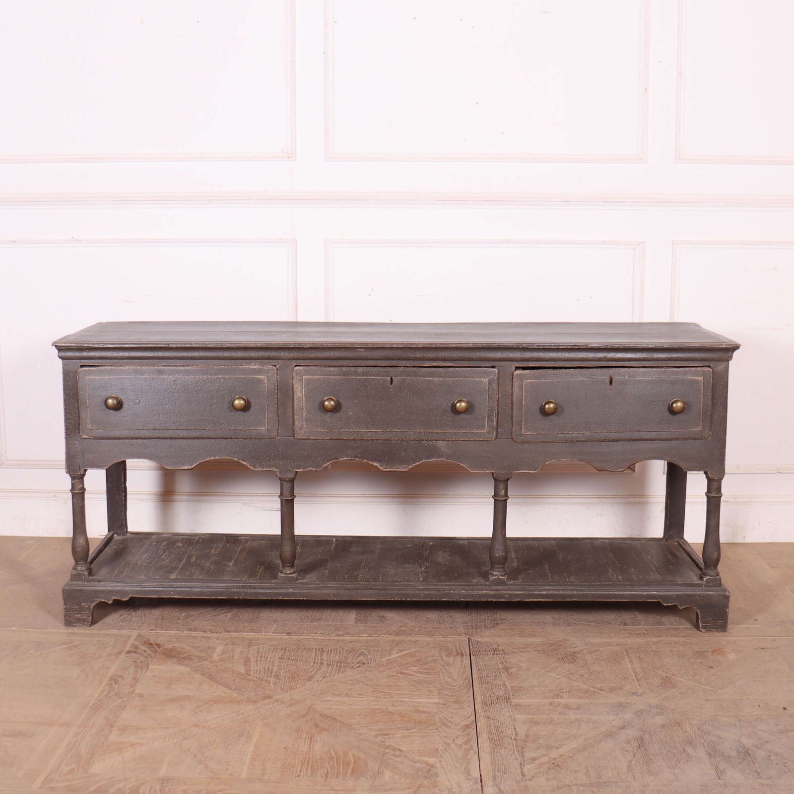 English Painted Potboard Dresser Base