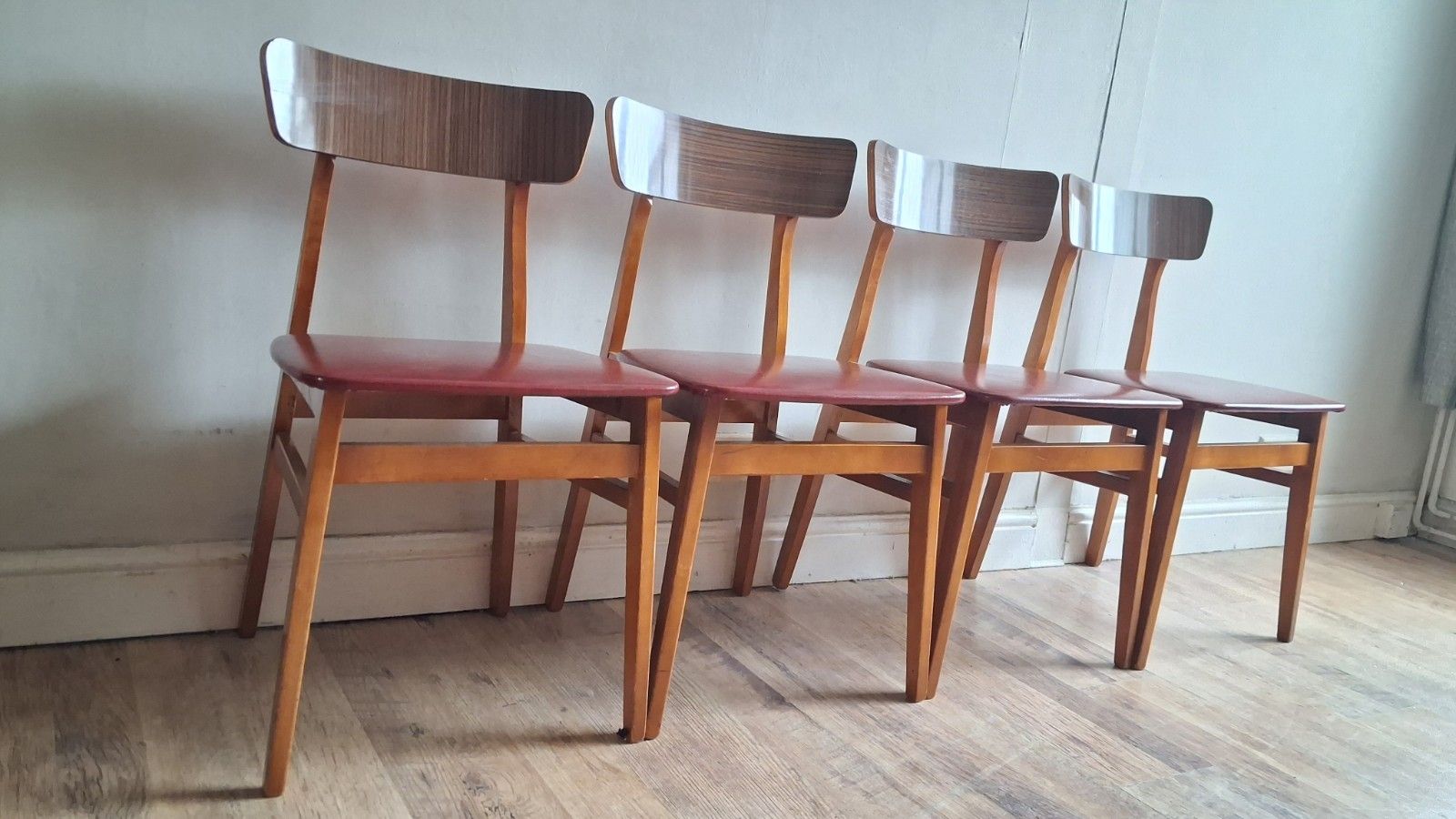 photo buy Original 1960's Mid Century Teak Kitchen / Dining Chairs