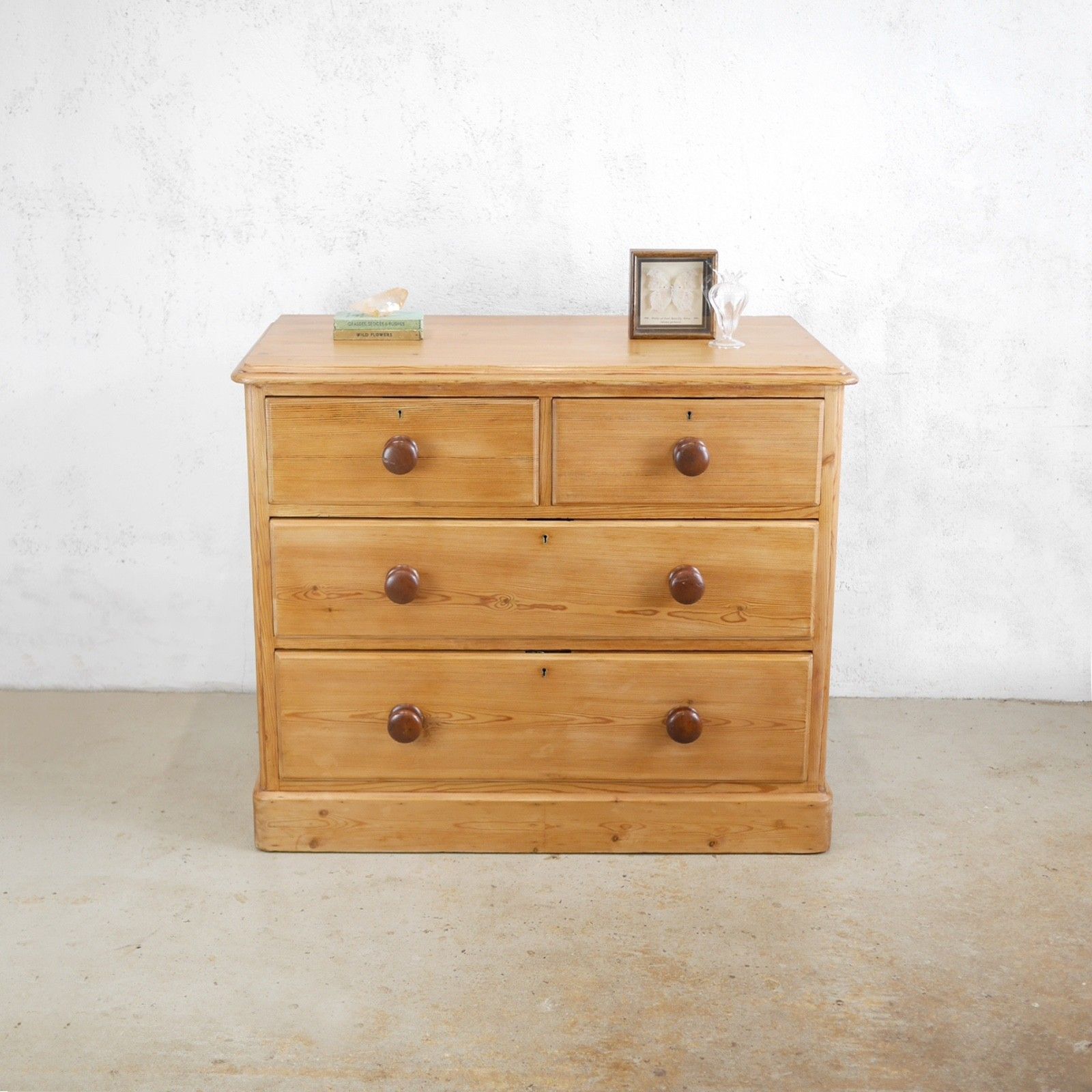 Antique 19th Century Victorian Stripped Pine Chest Of Drawers #103202 photo for sale