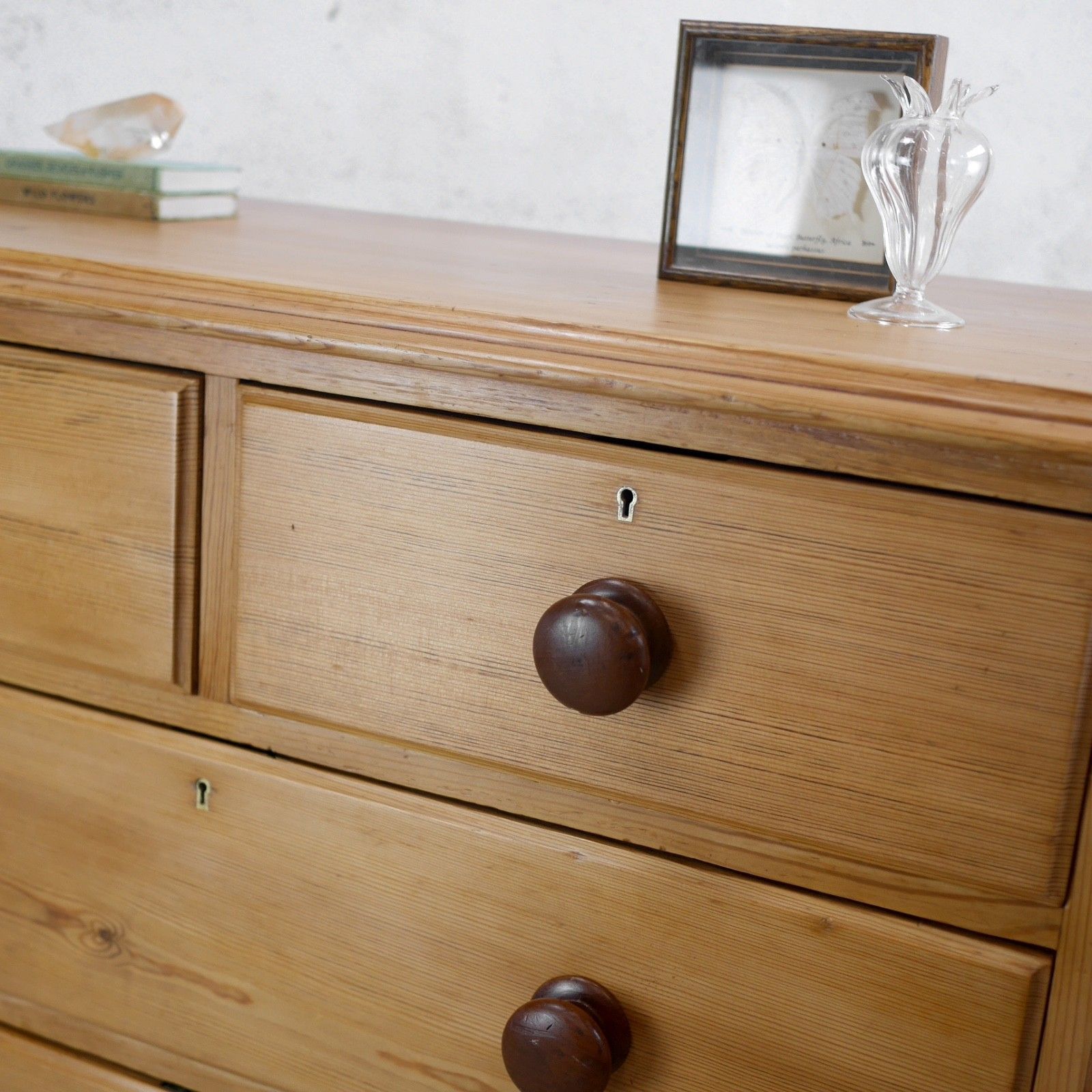photo for sale Antique 19th Century Victorian Stripped Pine Chest Of Drawers #103202