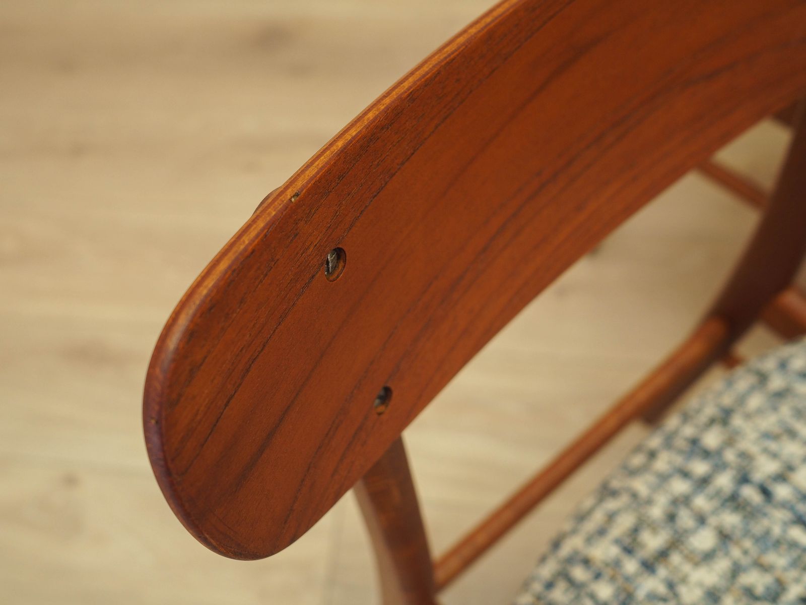 Set van vier teakhouten stoelen, Deens design, jaren 1970, gemaakt in Denemarken photo buy