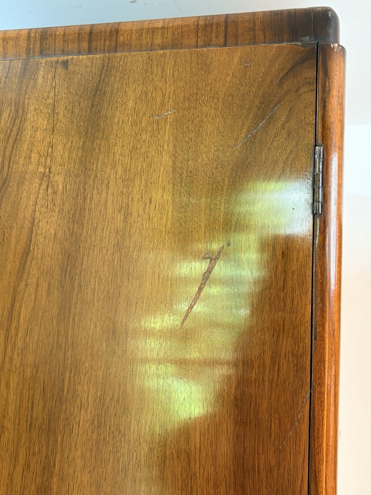 photo vinterior Mid Century Retro Vintage Wardrobe Burr Walnut By Shrager Large Double