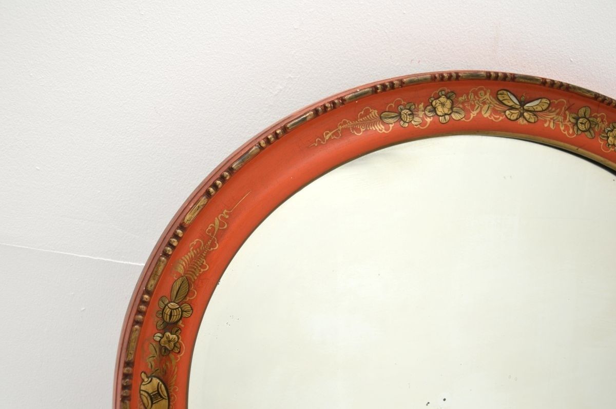 Antique Lacquered Chinoiserie Mirror photo furniture