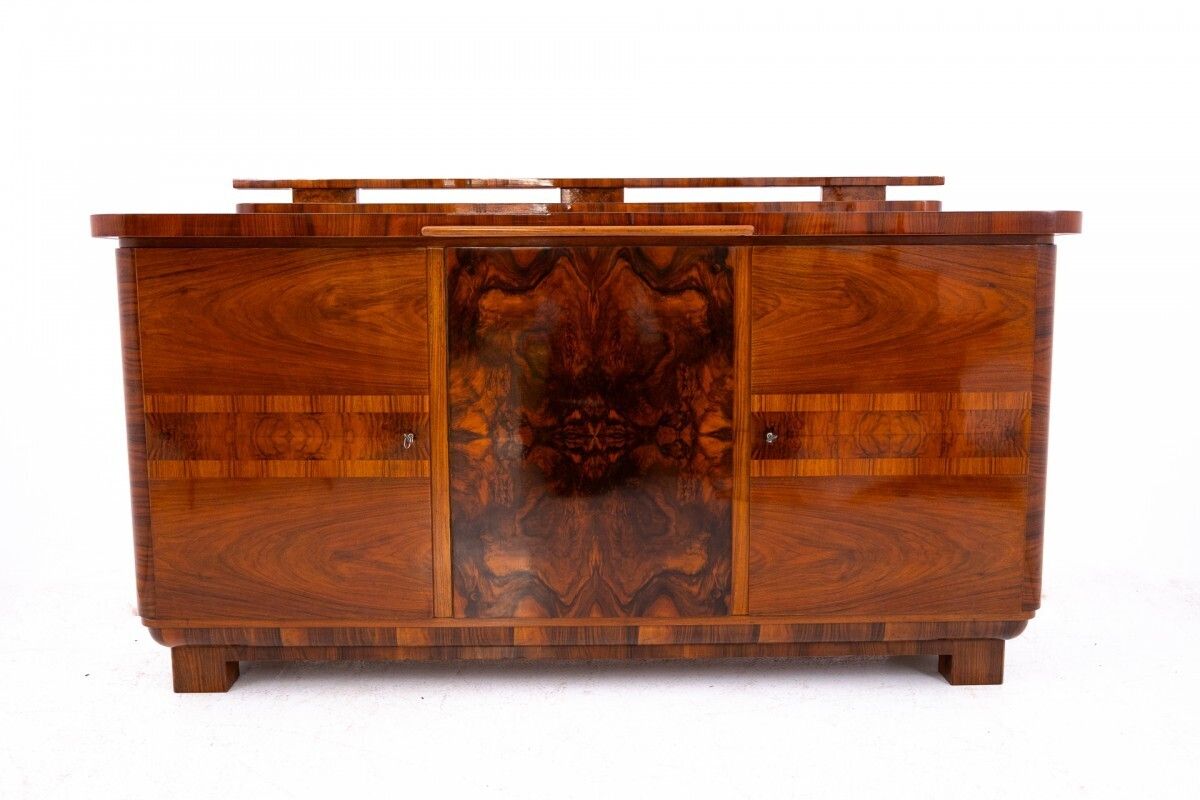 An Unusual Art Deco Buffet, Poland, Circa 1920. After Renovation photo furniture