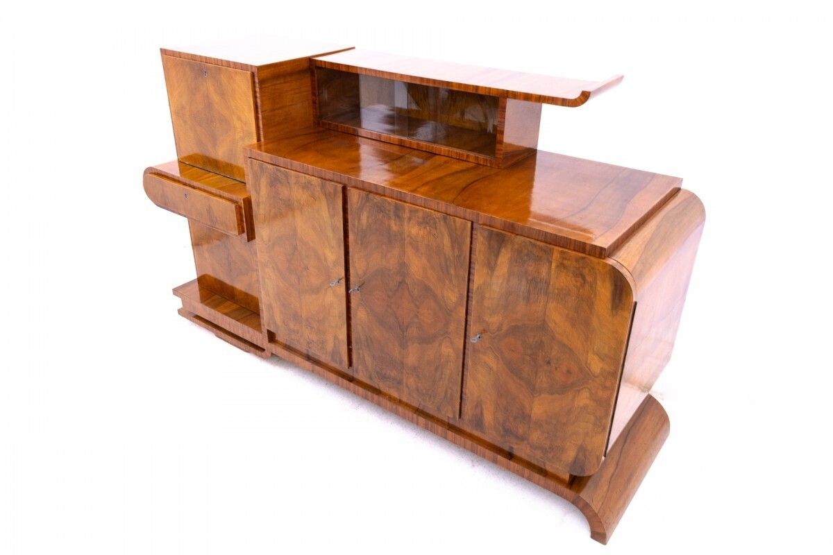 Interesting Art Deco Buffet, Poland, Circa 1930. photo buy