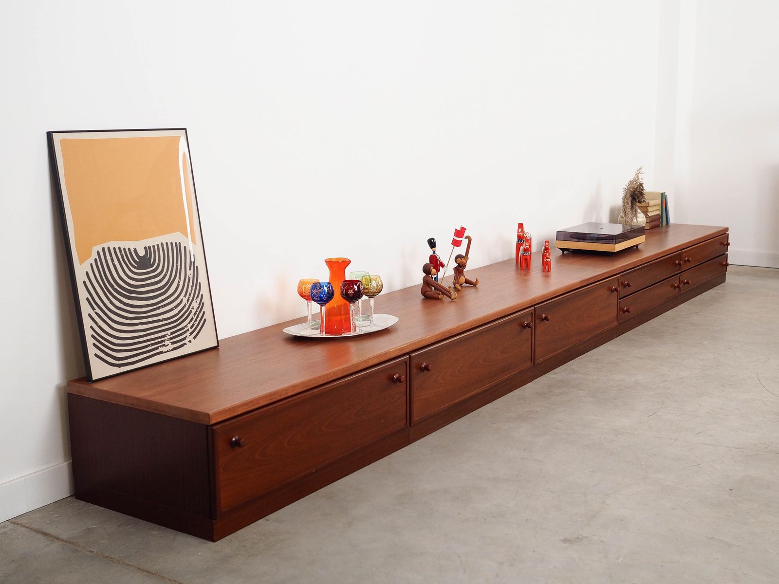 Mahogany Lowboard, Danish Design, 1970s, Made In Denmark photo for sale
