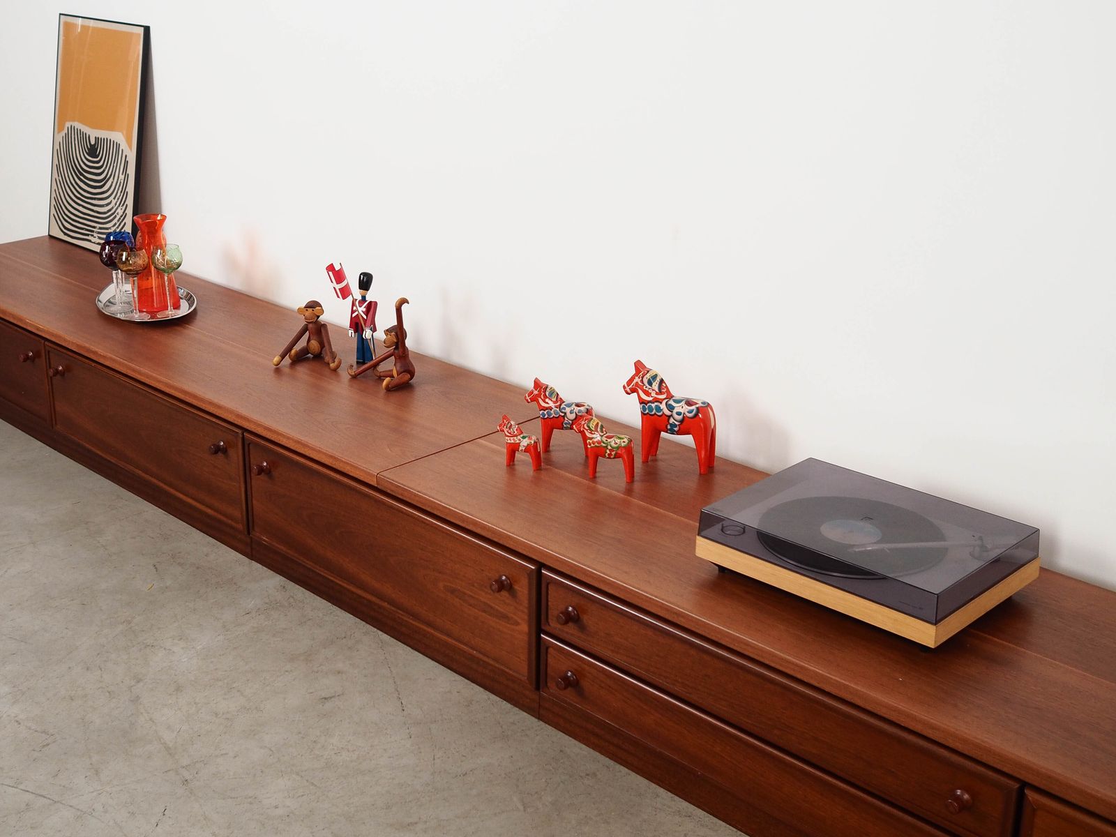 Mahogany Lowboard, Danish Design, 1970s, Made In Denmark photo vinterior