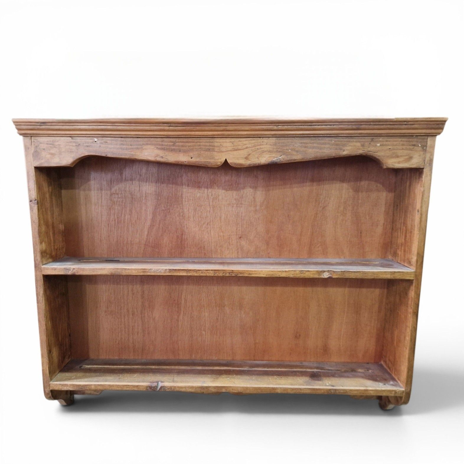 Rustic Farmhouse Pine Wall Shelves Country Kitchen Display Shelf Storage Rack photo for sale