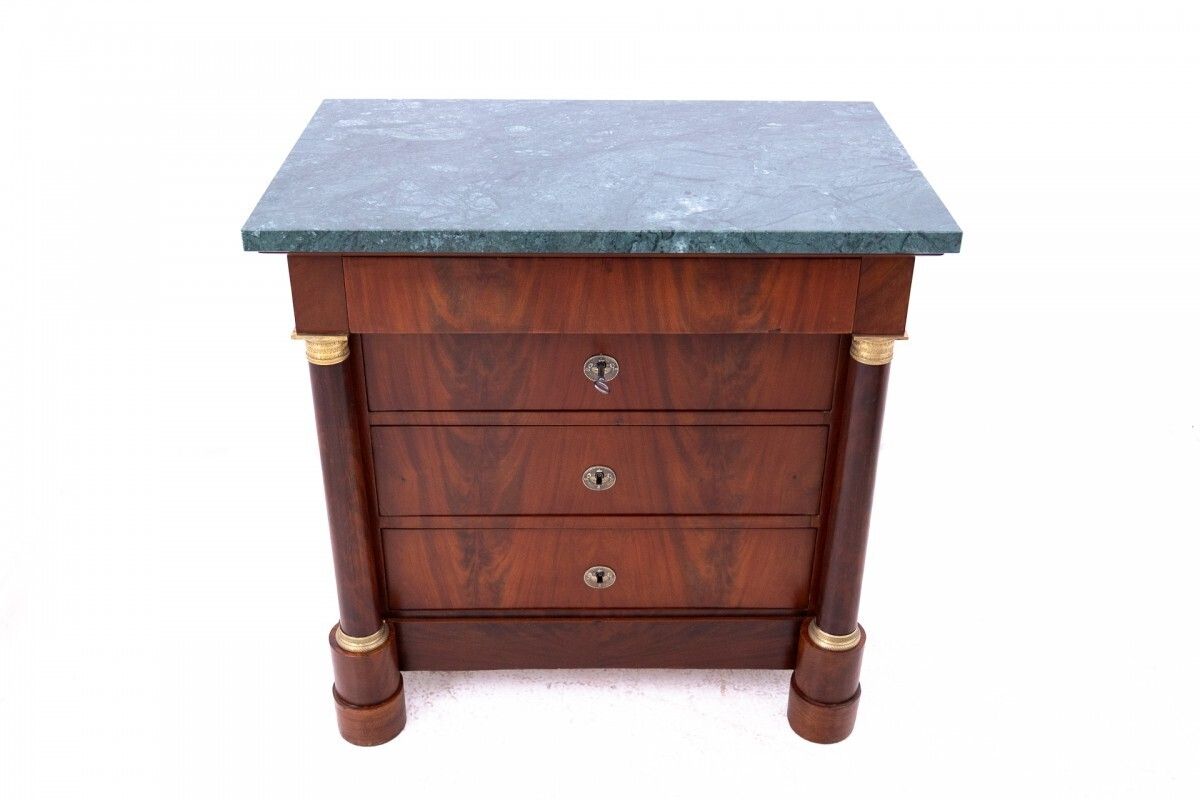 Antique Chest Of Drawers With A Stone Top, France, Circa 1880. After Renovation. photo furniture