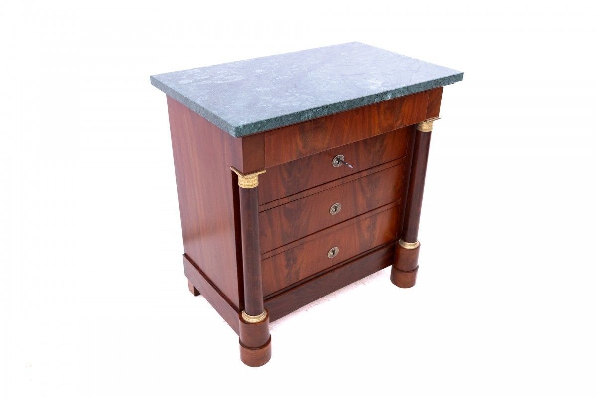 Antique Chest Of Drawers With A Stone Top, France, Circa 1880. After Renovation. photo Furniture