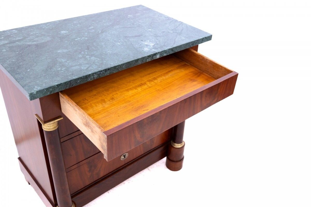 Antique Chest Of Drawers With A Stone Top, France, Circa 1880. After Renovation. photo buy