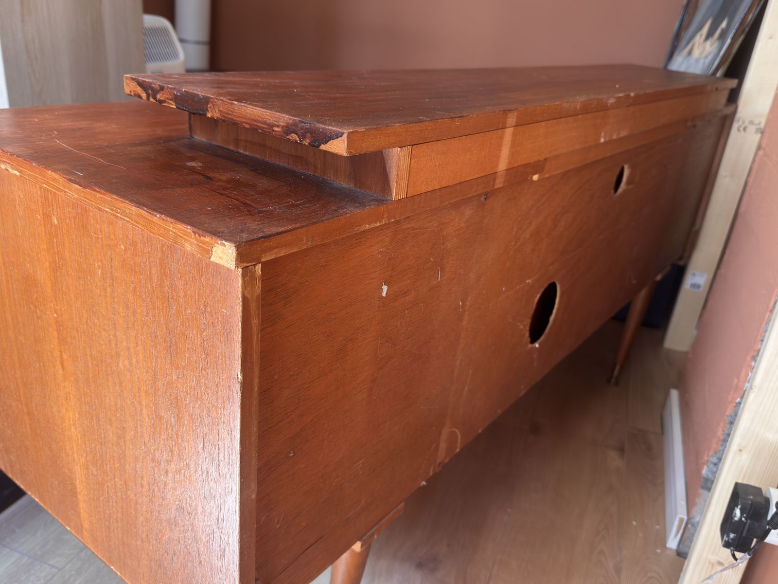 Vintage Mid Century Teak Media Unit photo buy