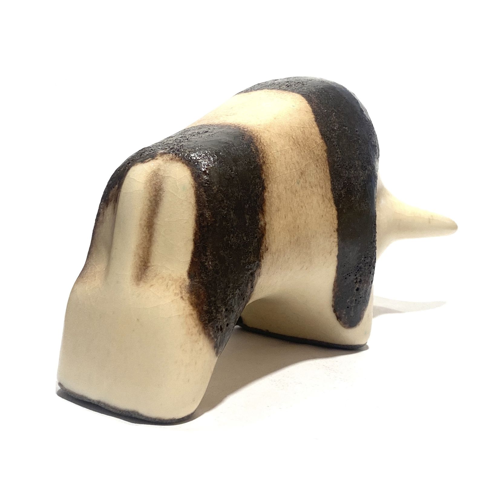 Otto Keramik stier in natuurlijke fat lava glazuur, West German Pottery stijl sculptuur photo vinterior