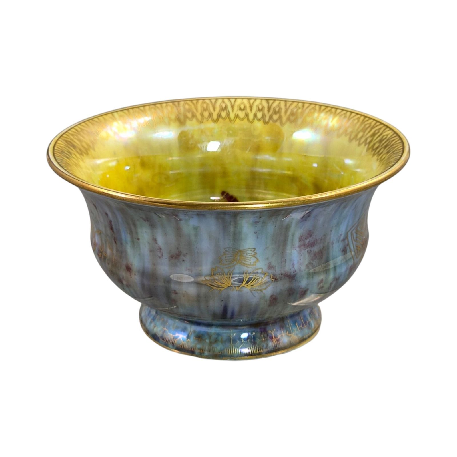 Wedgwood Fairyland Lustre Bowl With Dragon, Pattern Z4828, C.1915 photo Woonaccessoires