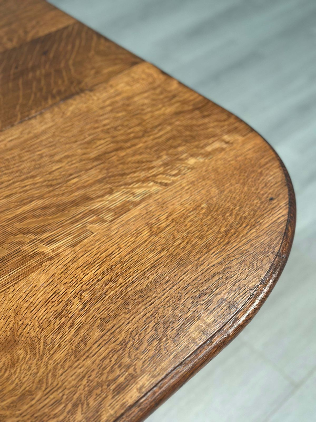 Furniture Antique Oak Drop Leaf Dining Table photo
