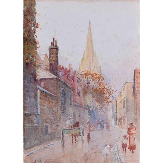 William Matthison Oriel Street, Oxford And St. Mary’s Church