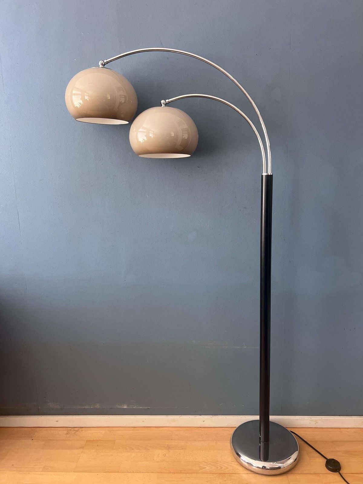Mid Century Dijkstra Double Arc Mushroom Floor Lamp photo vinterior