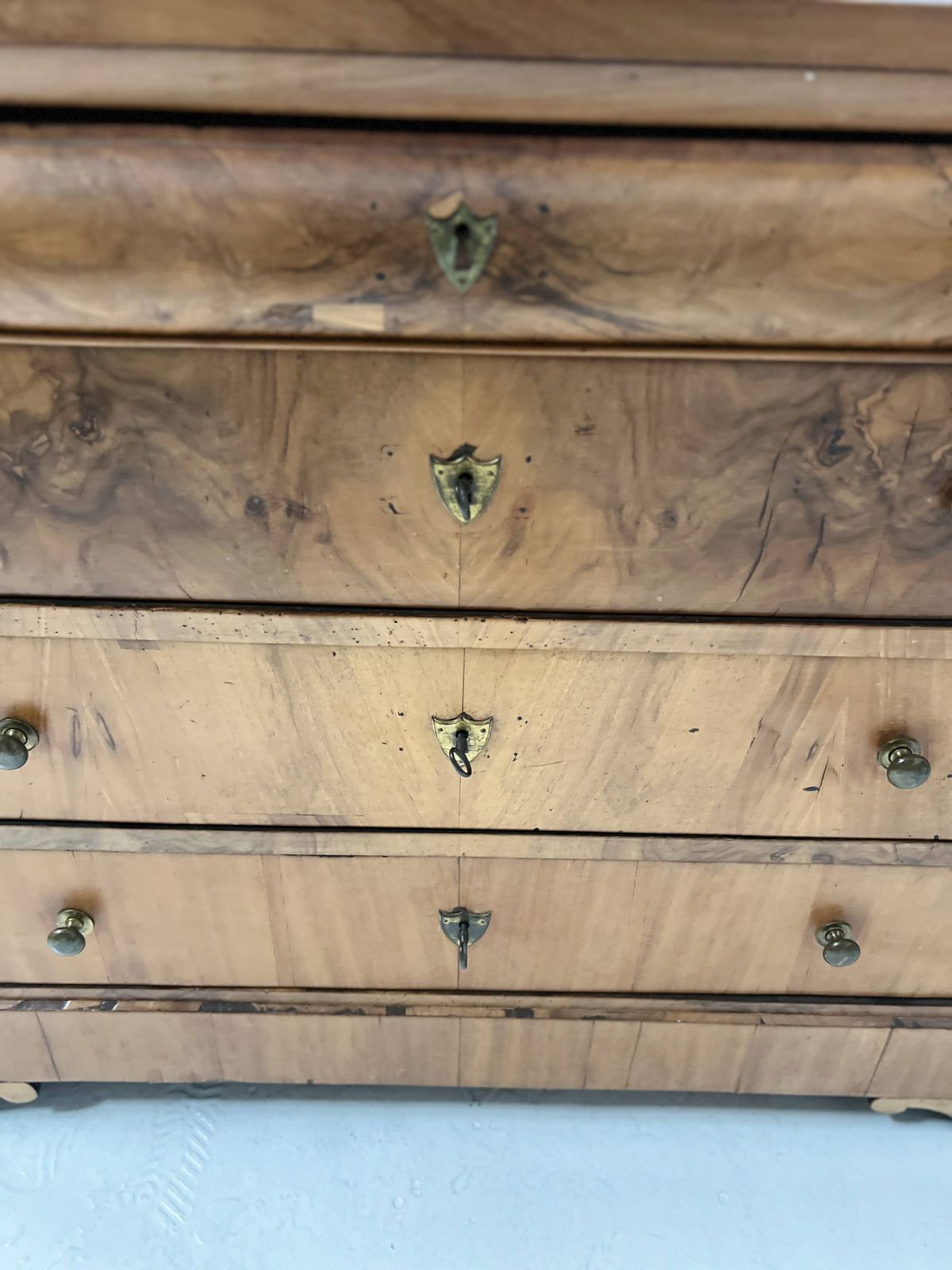 Louis Philippe Chest Of Drawers In Solid Cherry Wood, 19th Century. photo 1089.0