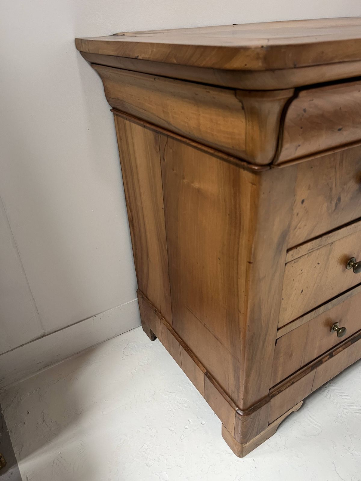 Louis Philippe Chest Of Drawers In Solid Cherry Wood, 19th Century. photo buy