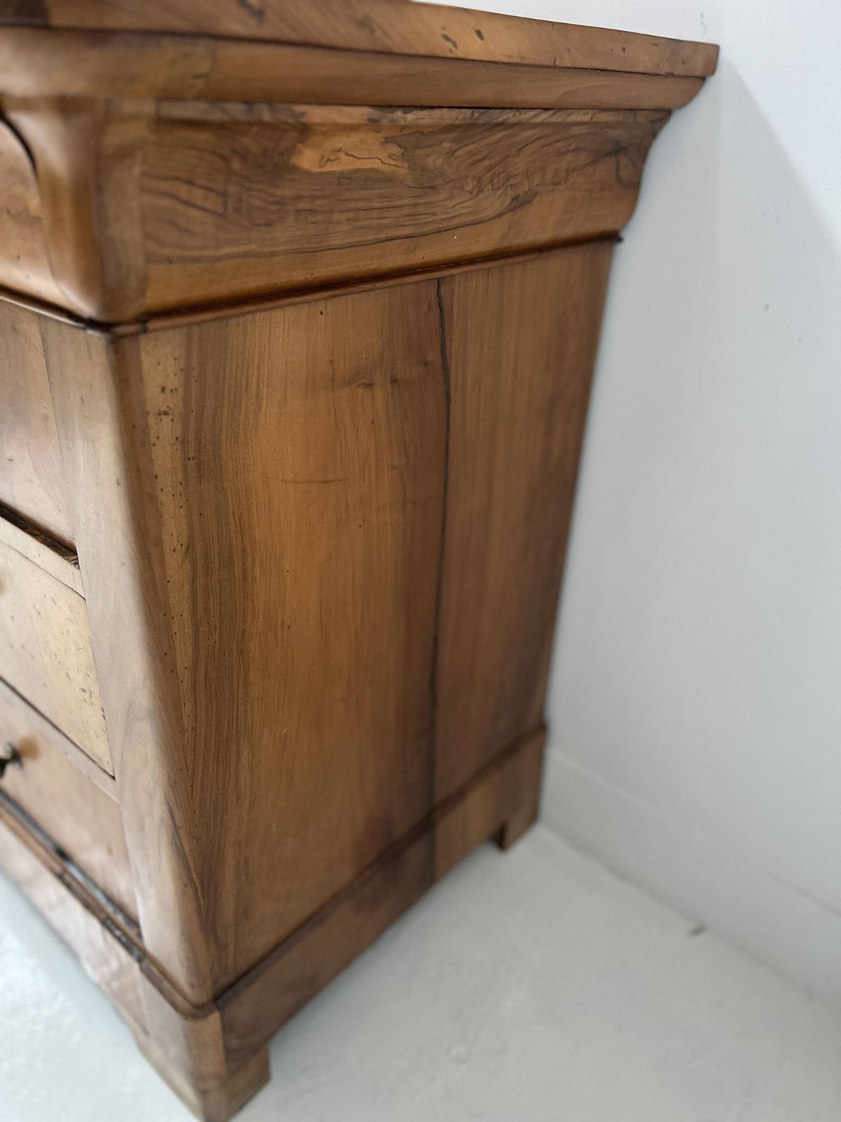 Furniture Louis Philippe Chest Of Drawers In Solid Cherry Wood, 19th Century. photo