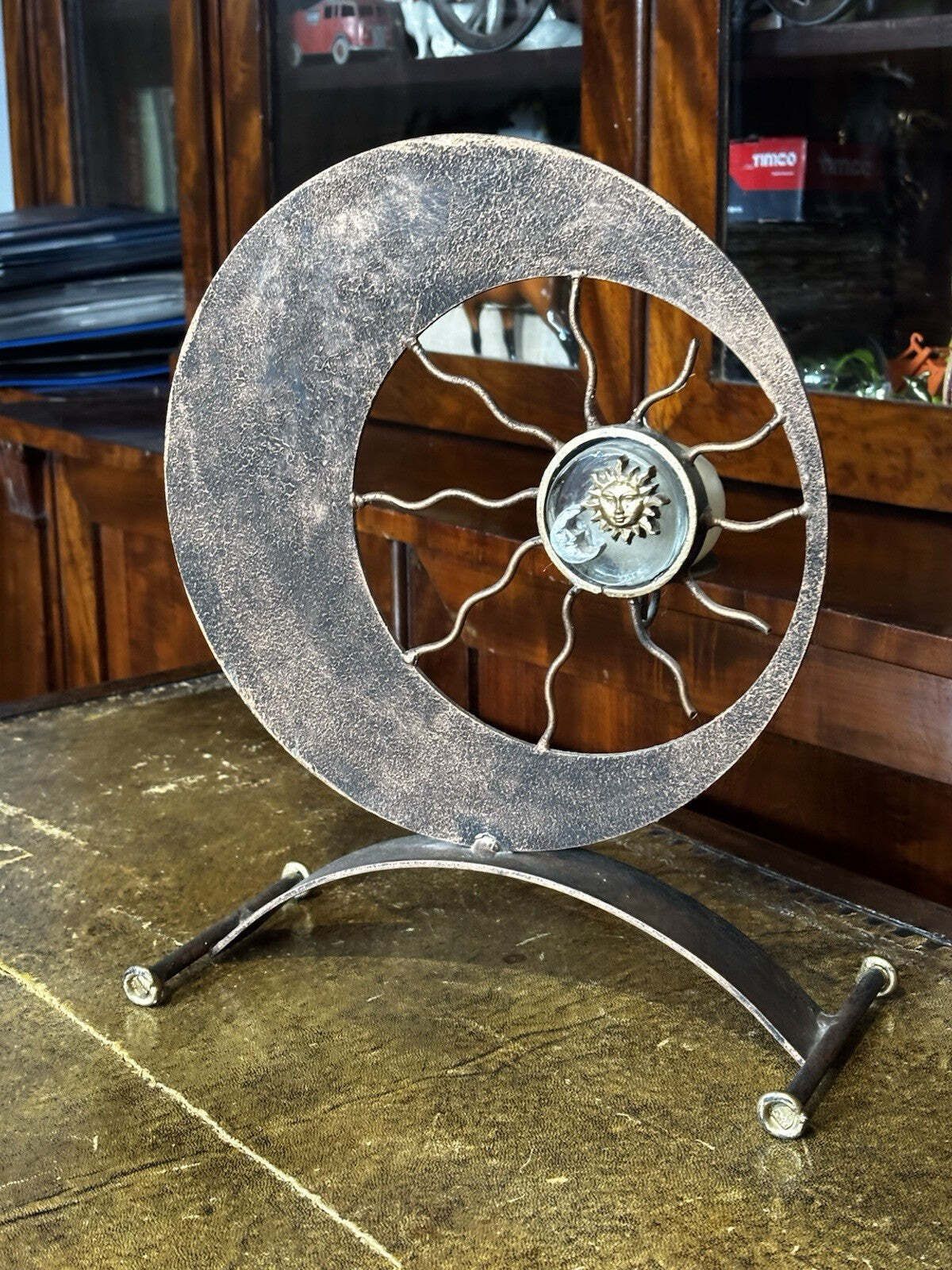 Metal Moon & Sun Candle Holder photo furniture