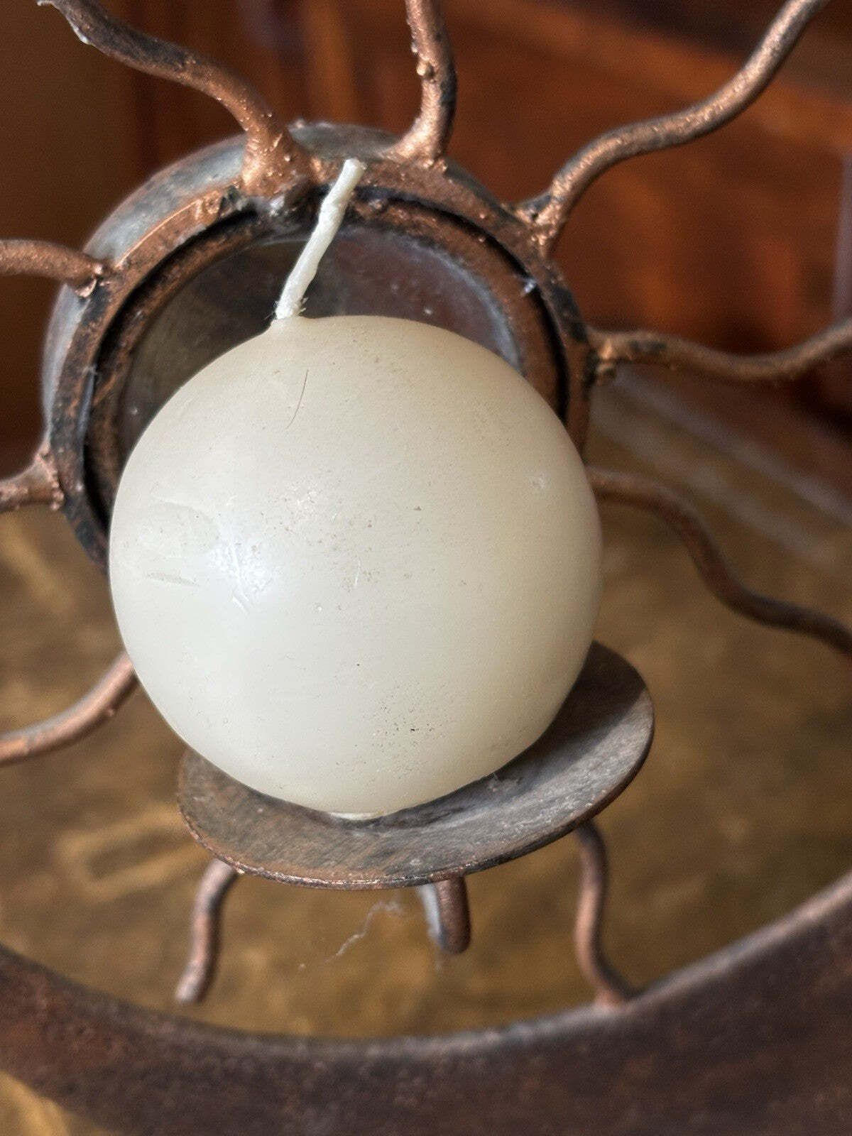 Metal Moon & Sun Candle Holder photo Home Decor