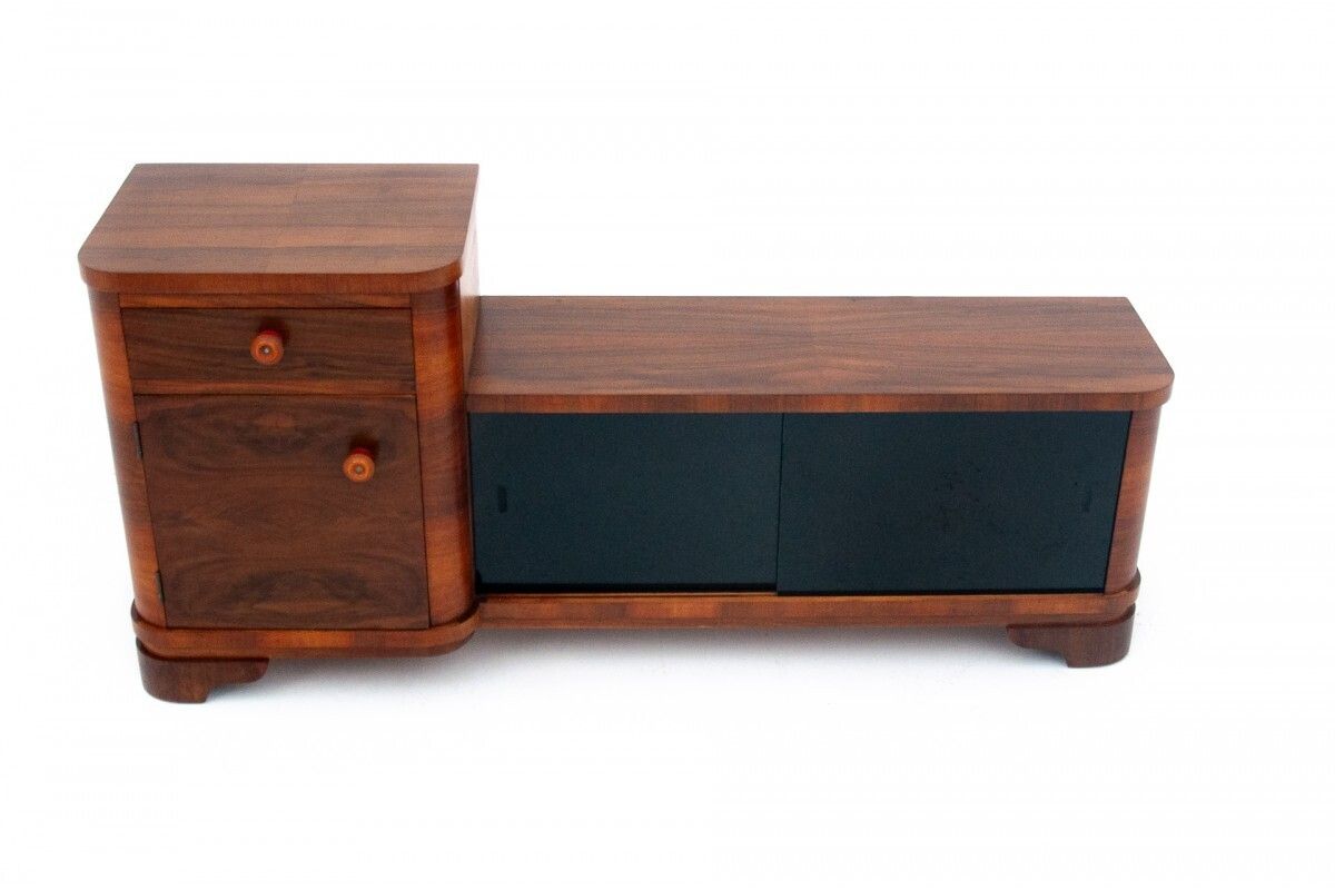 Small Art Deco Chest Of Drawers, Poland, 1950s. After Renovation. photo furniture