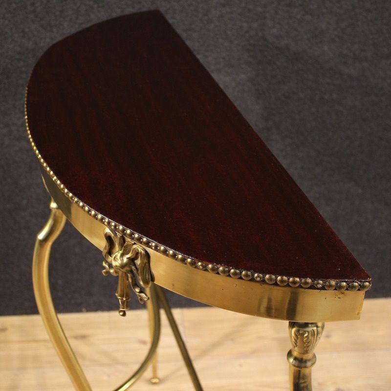 Console italienne en laiton doré, XXe siècle photo buy