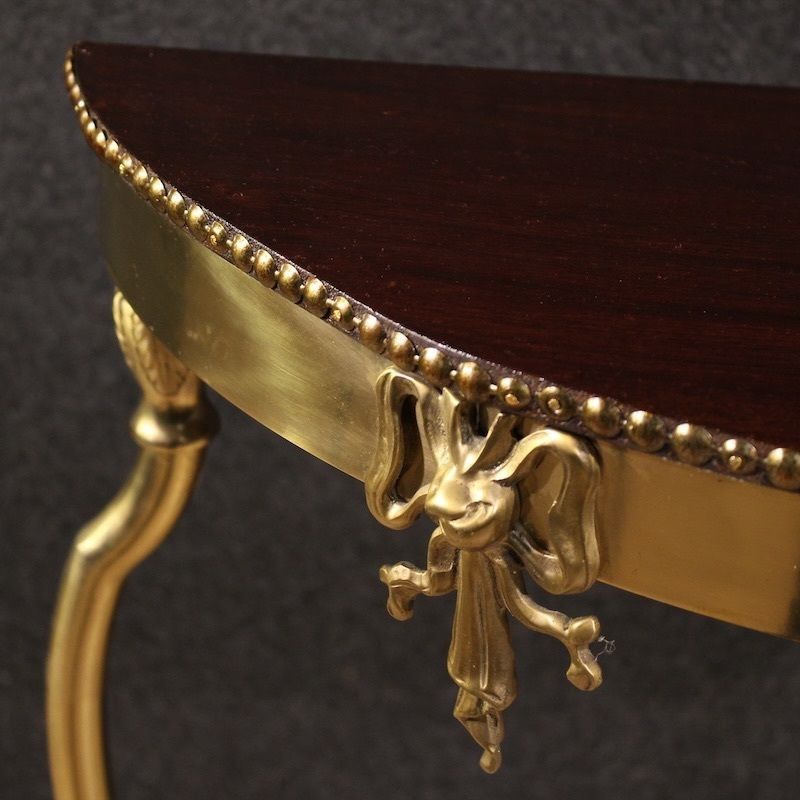 1400.0 20th Century Italian Gilded Brass Console photo