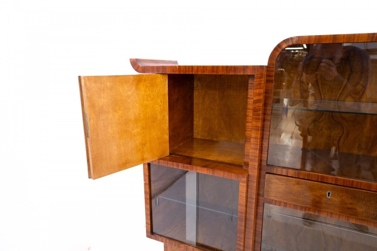 Unusual Art Deco Display Cabinet, Poland, 1930s. photo 2158.0