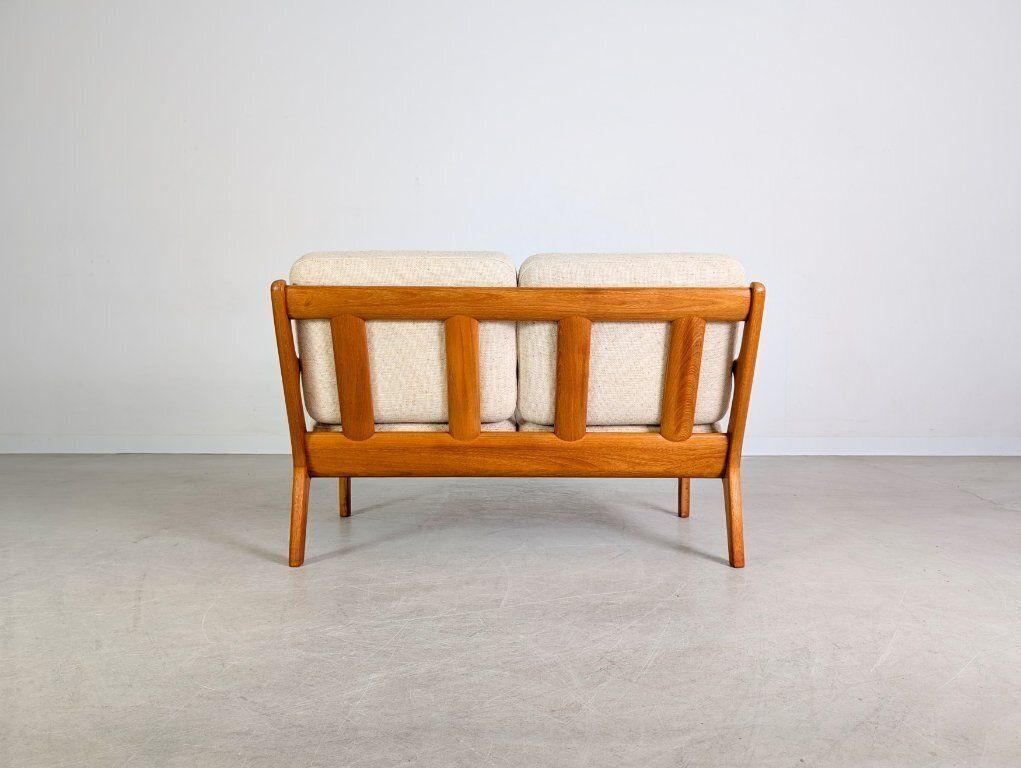 Two Seater Sofa Couch France & Søn Ole Wanscher Senator Teak photo furniture