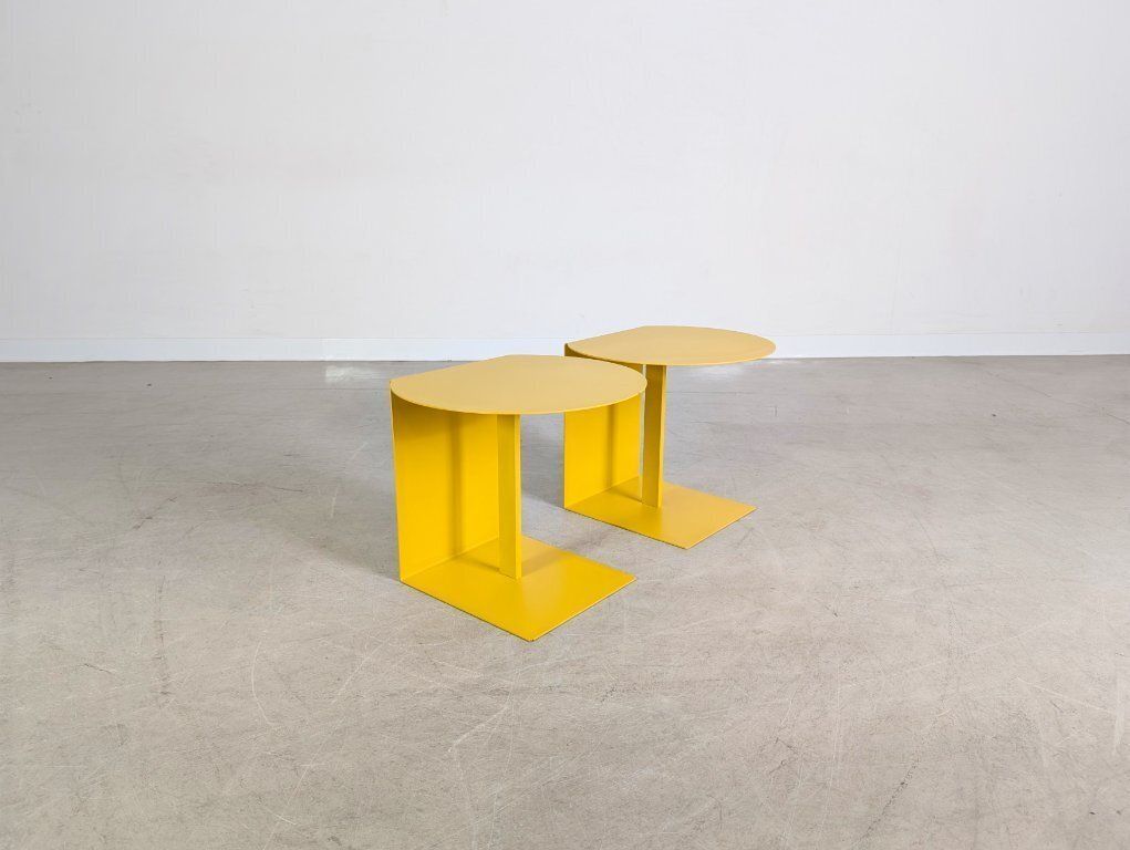 Lot de 2 tables basses/tables d'appoint Ligne Roset Oda, par Christian Werner photo Mobilier
