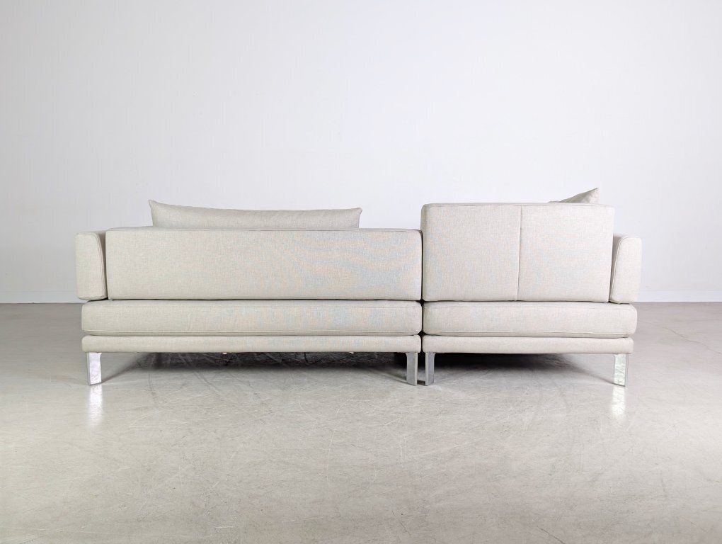 Original Rolf Benz Sento Sofa Design Couch Corner Sofa Grey Fabric photo vinterior