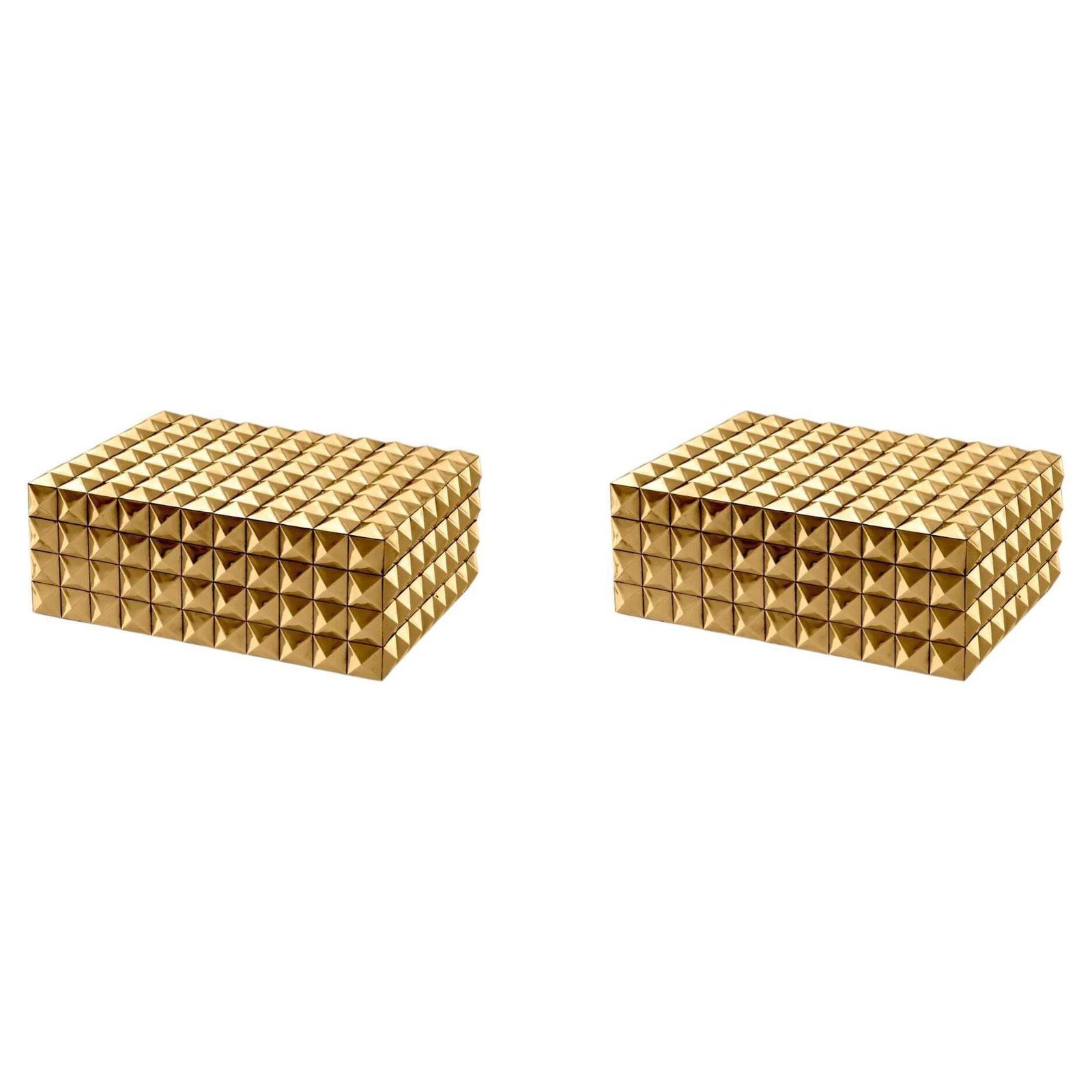 Gold Finish Decorative Box With Designer Style