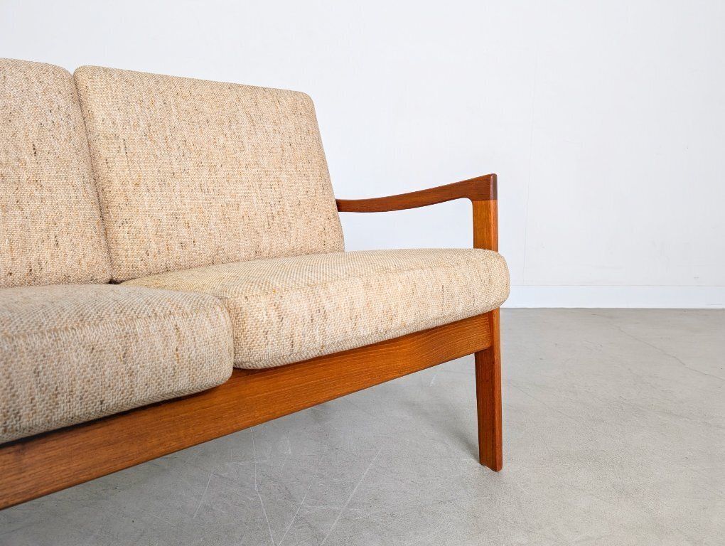 photo furniture Midcentury Sofa France & Søn Couch Ole Wanscher Three Seater Teak2