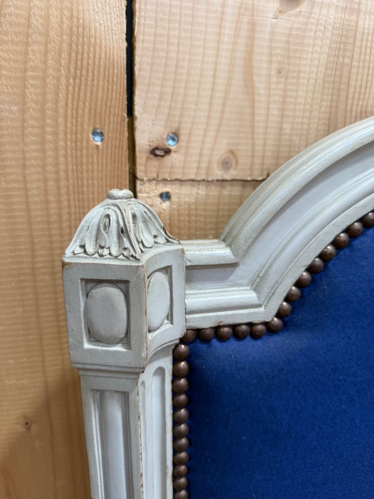 Tête Et Pied De Lit – Style Louis XVI – Bois Peint – Atelier Parisien photo furniture