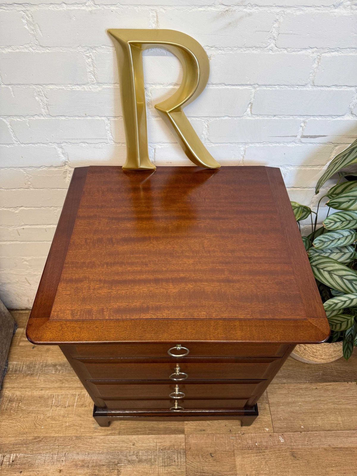 Stag Minstrel 4 Drawer Bedside In Original Cherry Finish photo for sale