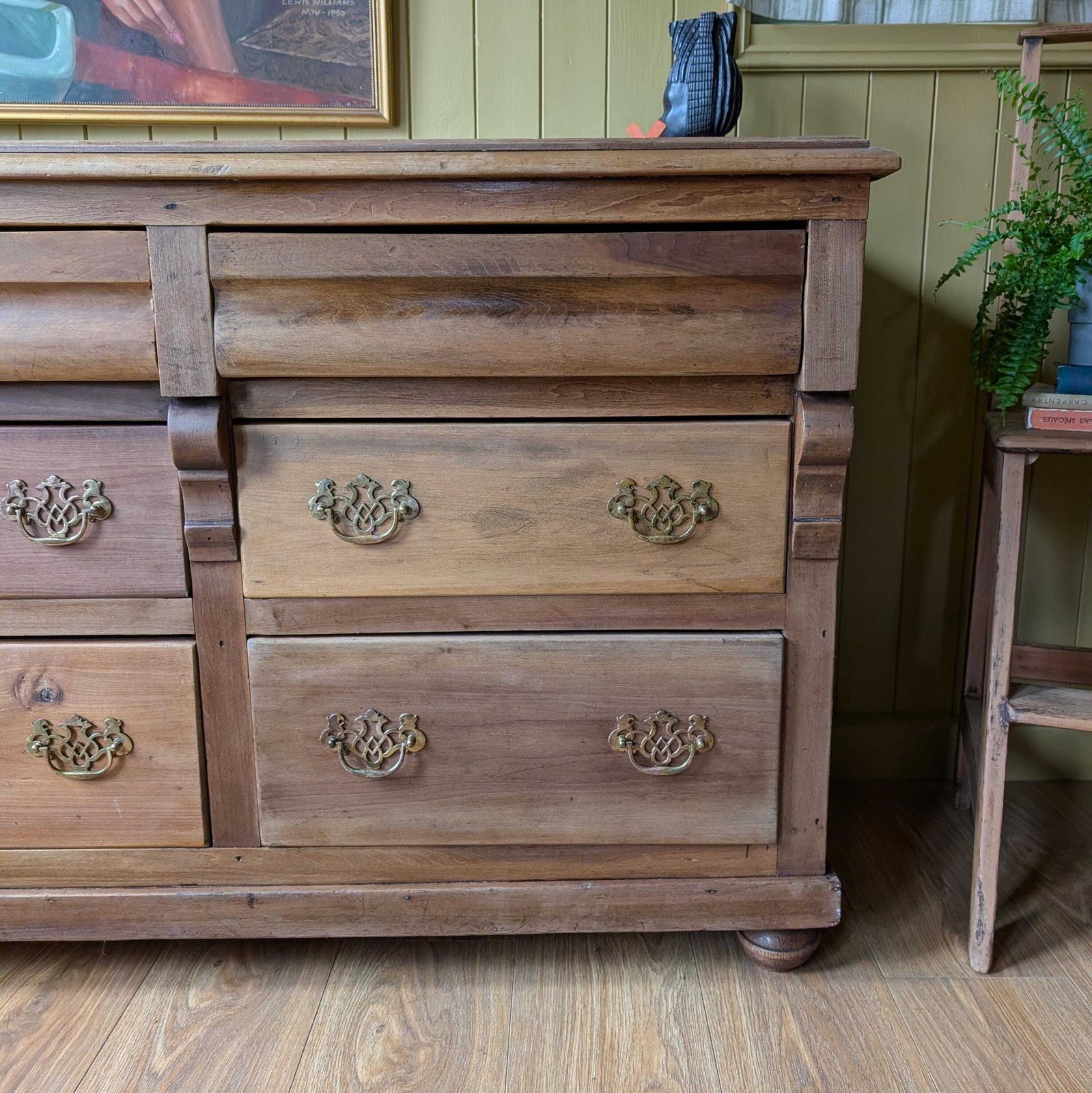 photo furniture Antique Bank Of Drawers, 1800s