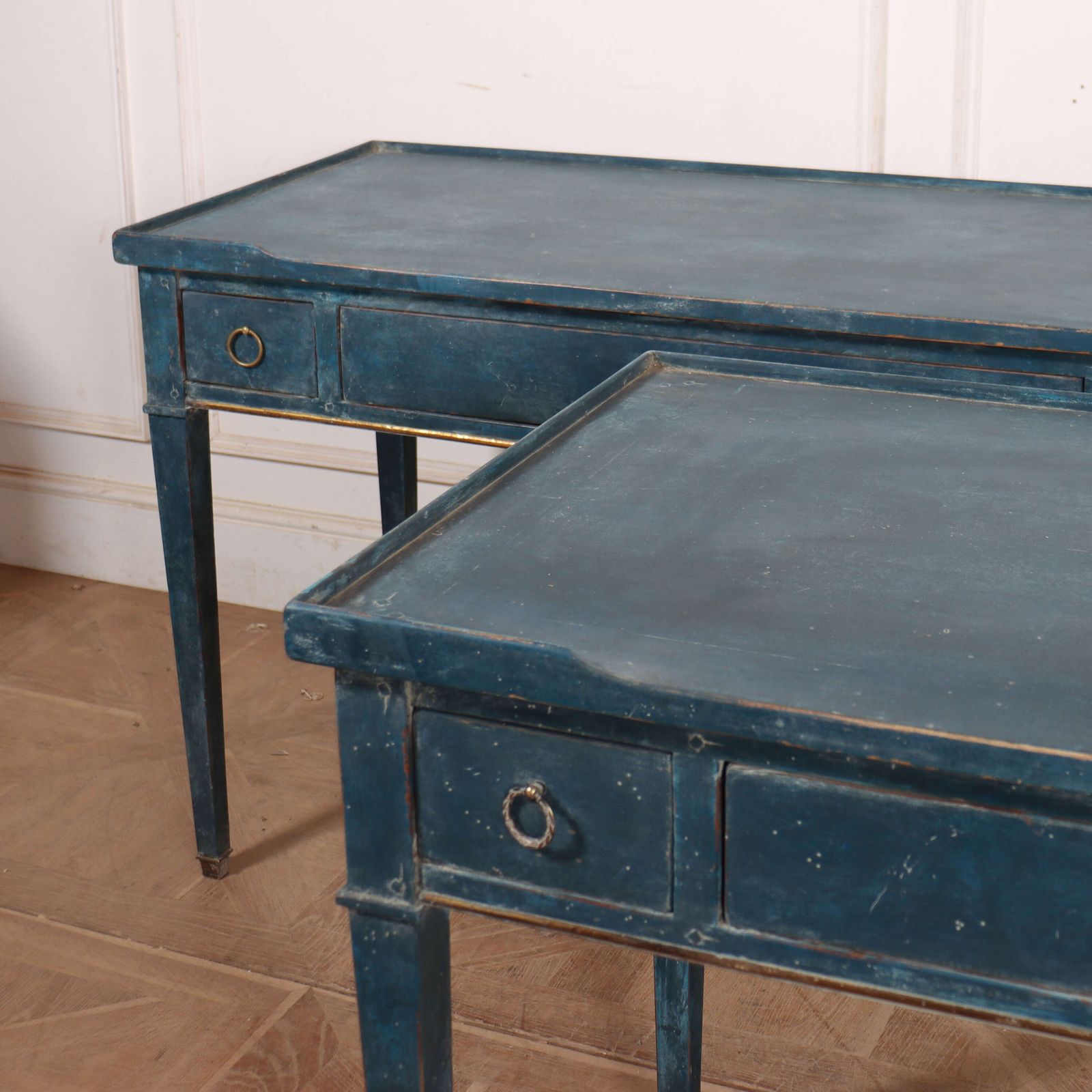 Pair Of Painted Oak Desks/ Bedside Tables photo 2100.0