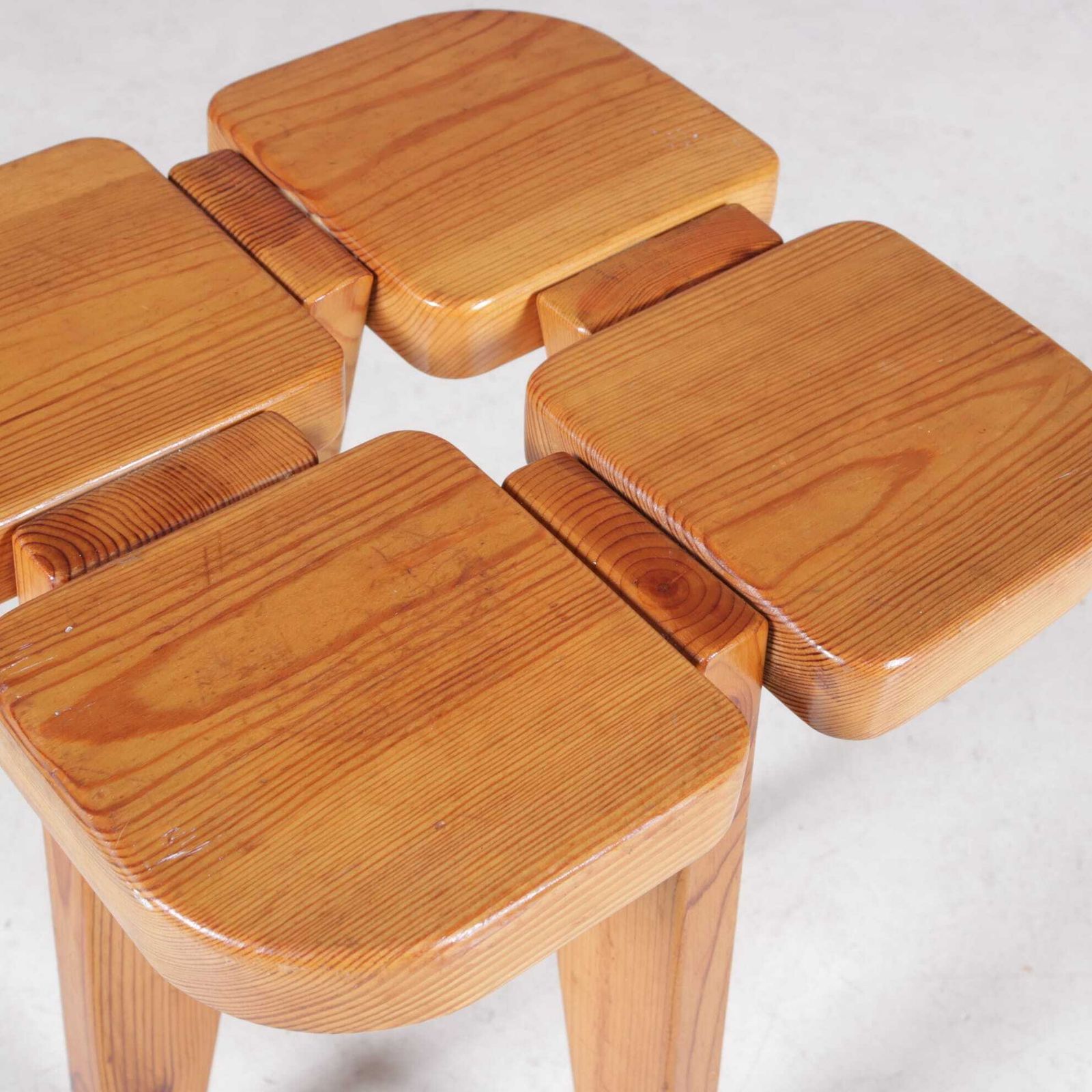 1960s Pine Stool By Raani Peippo For Stockmann Orno Finland photo vinterior