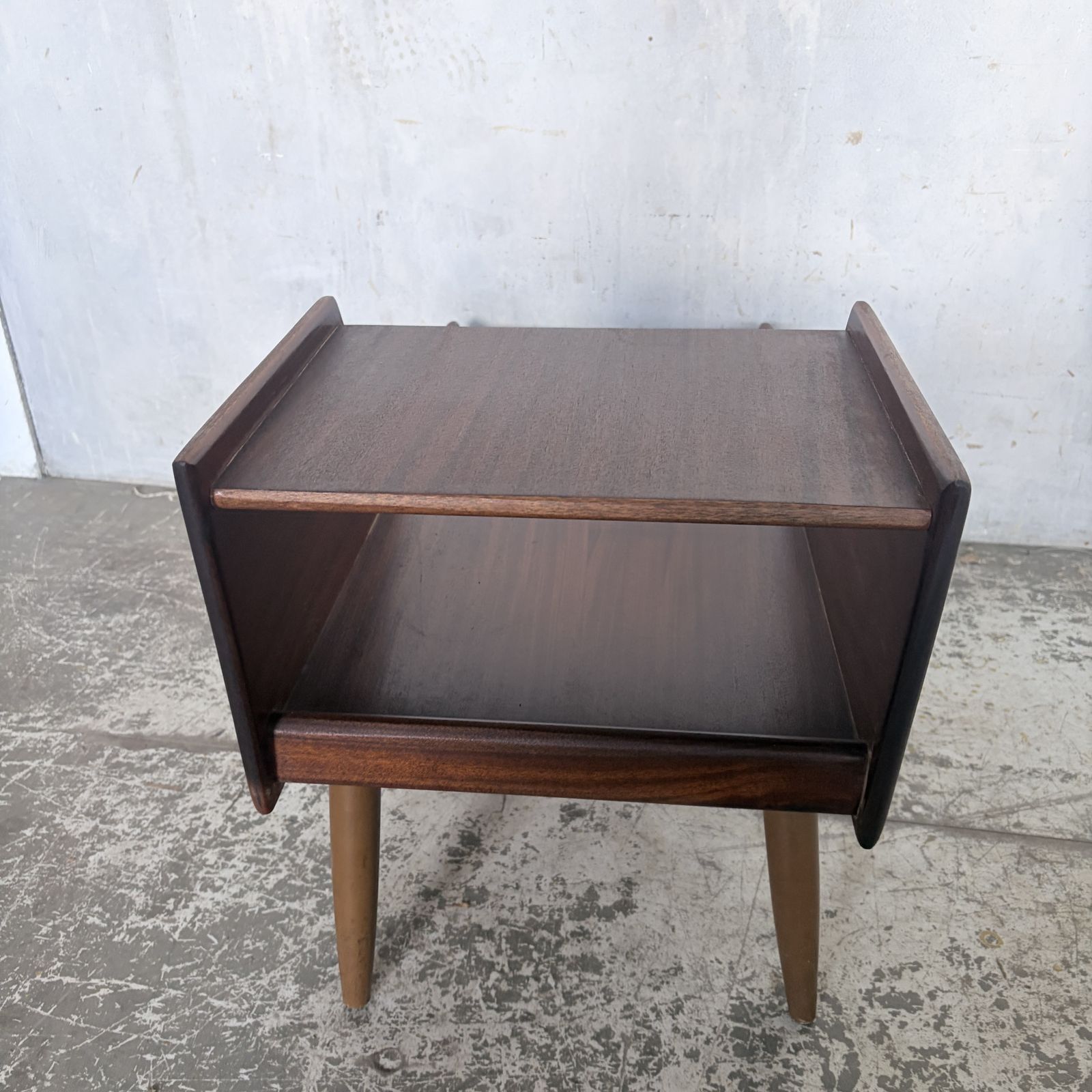 Chippy Heath Teak Telephone Bench Side Table Mid Century photo vinterior