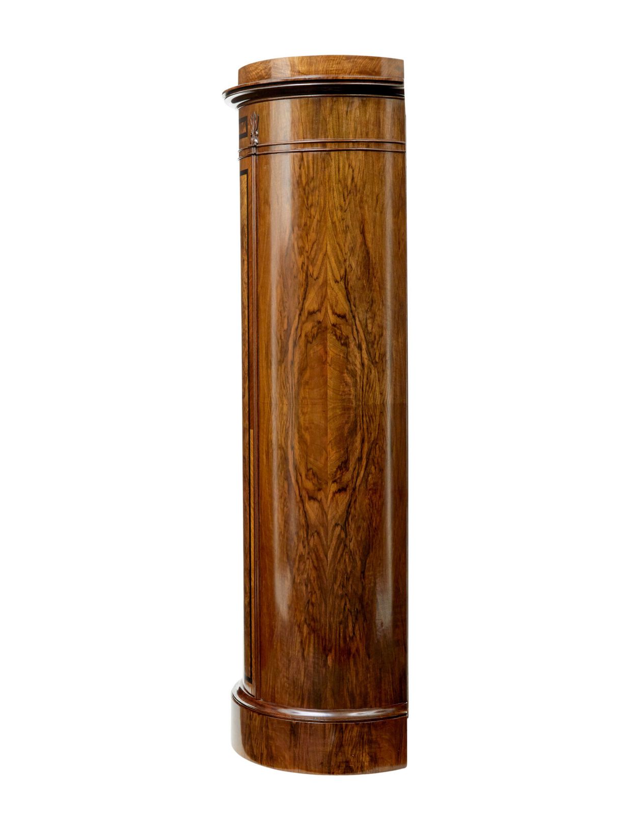 photo furniture 19th Century Burr Walnut Pedestal Cupboard